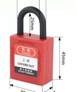 Khóa an toàn càng nylong cao 25mm PROLOCKEY (chìa riêng)